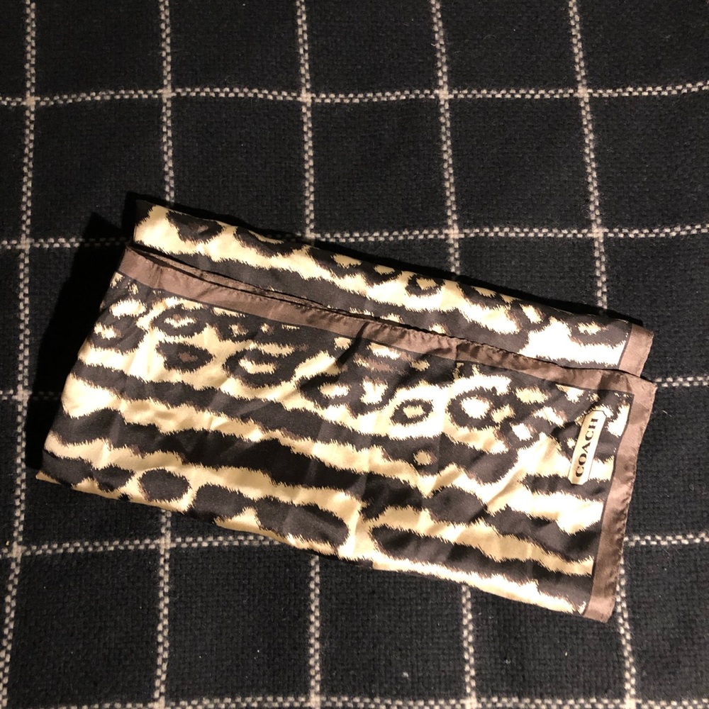 Coach Animal Printed Square Scarf